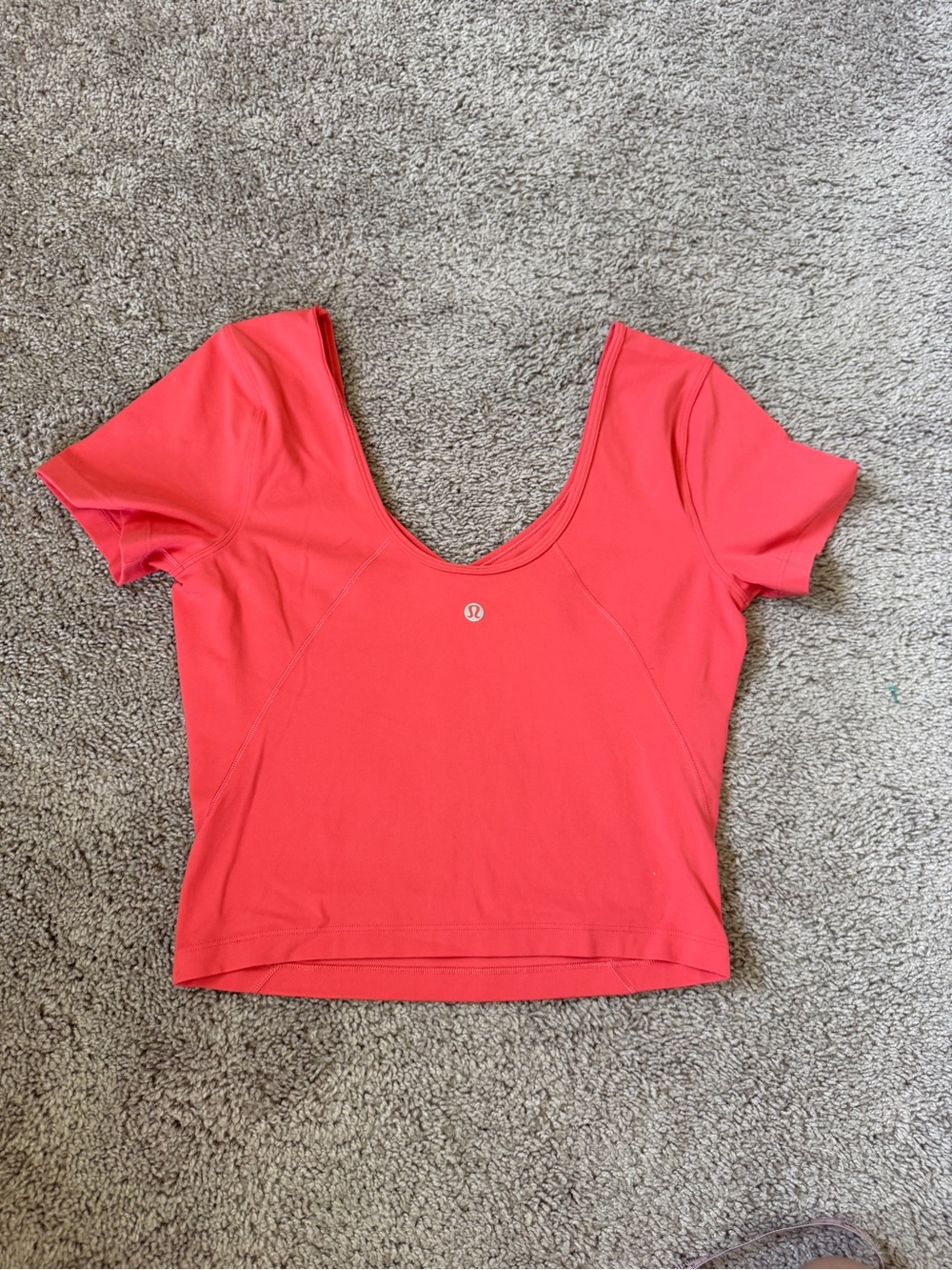 lululemon Align T-Shirt in a coral